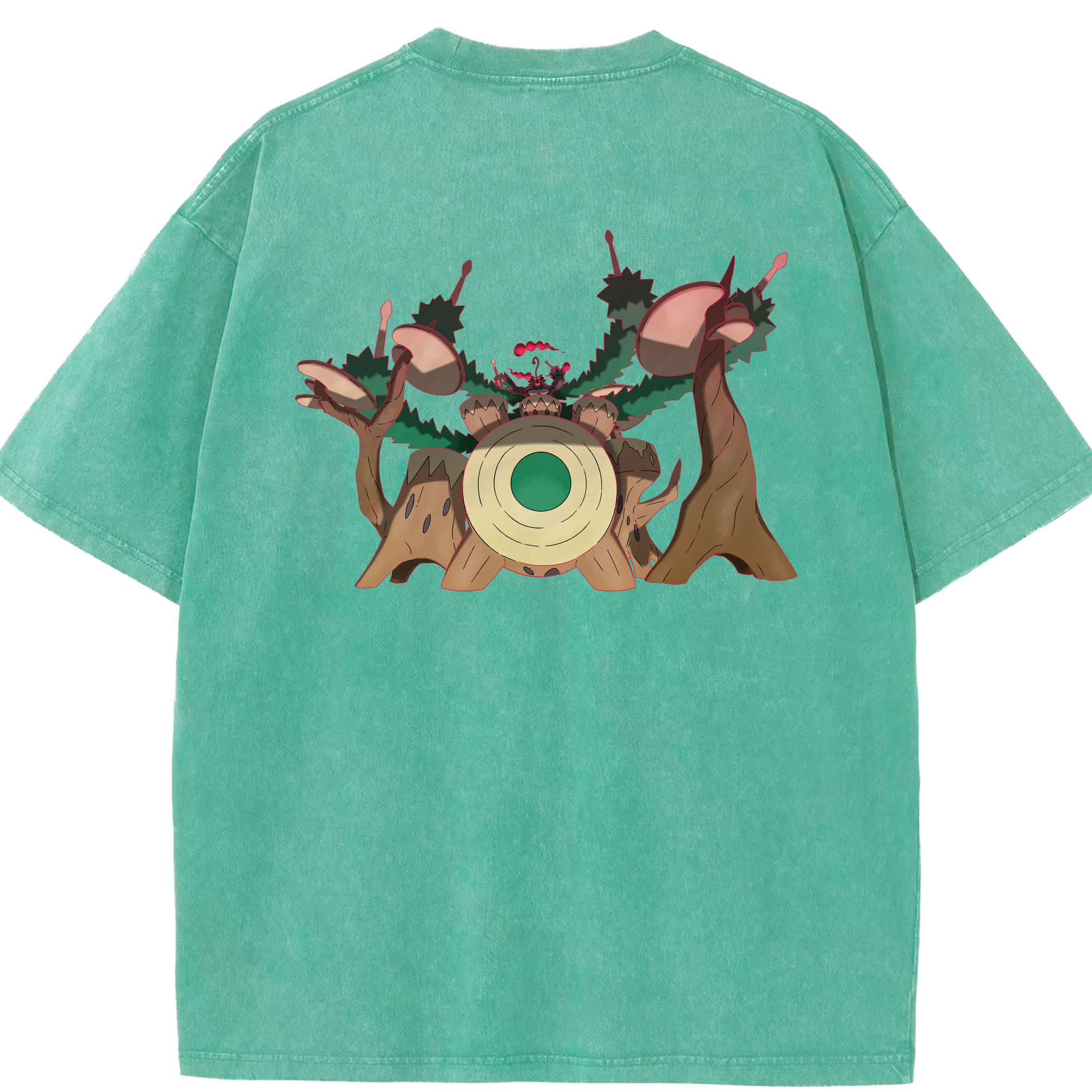 （画像用） ポケットモンスター Pokémon 綿100% ヴィンテージ風 半袖Tシャツ（背面プリント）